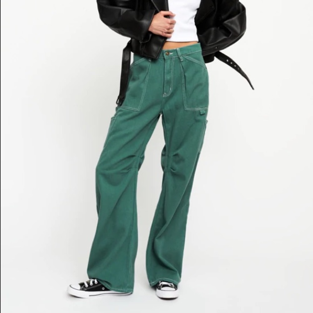 Lioness Green Jeans size XS